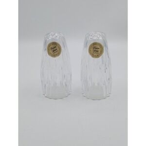 Princess House Crystal Royal Highlights Salt & Pepper Shakers Made In Germany